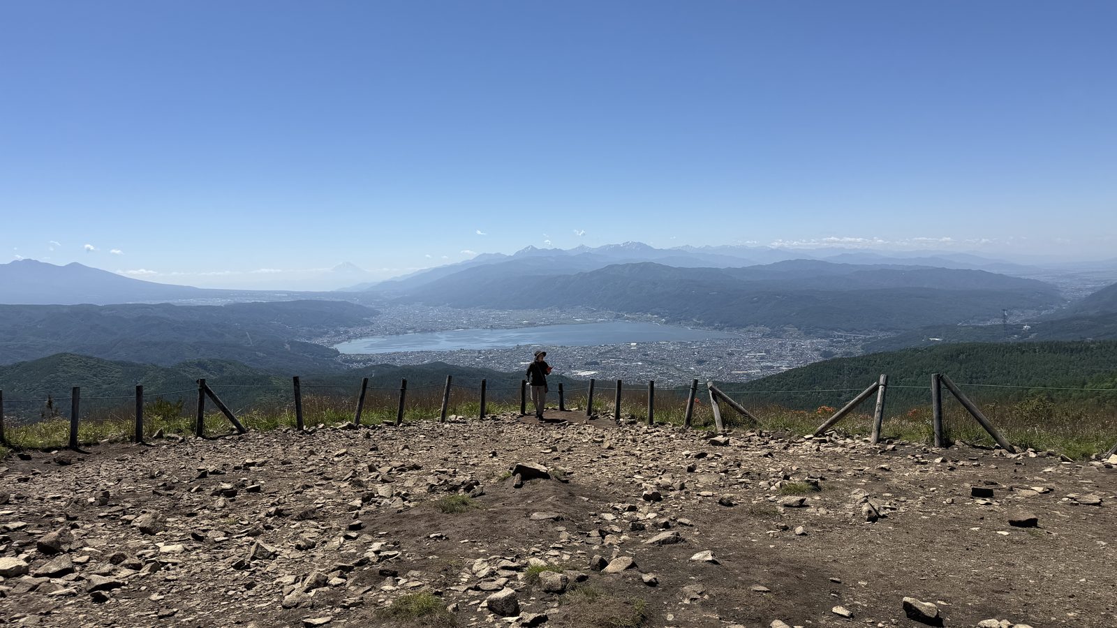 諏訪湖を見下ろす絶景